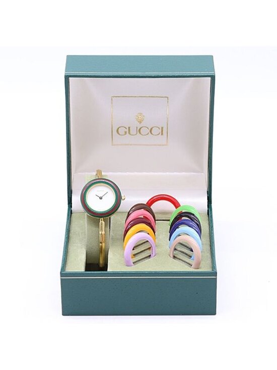 Gucci Change Bezel 11 12.2 Quartz White Dial Watch main image 4